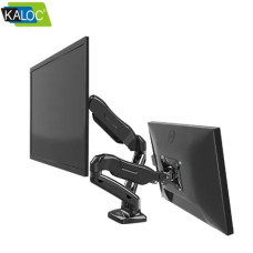 Kaloc KLC V28 17- 26 Inch Double ARM Monitor/TV Desktop Mount Stand With Cable Management System