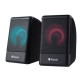 Kisonli L-8080 Multimedia Mini Led Speaker showcasing stylish design with LED lights and compact form factor, ideal for personal and portable use.