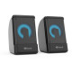 Kisonli L-8080 Multimedia Mini Led Speaker showcasing stylish design with LED lights and compact form factor, ideal for personal and portable use.