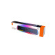 Kisonli LED-913 Bluetooth RGB Gaming Soundbar Speaker showcasing vibrant LED lights and sleek design for an immersive audio experience.