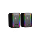 Kisonli X22 RGB USB Bluetooth Gaming Portable Speaker showcasing vibrant RGB lights and sleek design, ideal for gaming enthusiasts.