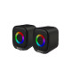 Kisonli X3 RGB USB Speaker showcasing vibrant colors and sleek design, perfect for computer setups in Bangladesh.