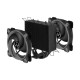 Arctic Freezer 34 eSports DUO Air CPU Cooler Grey installed on CPU, showing dual fans and aluminum fin design