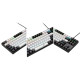 PC Power K87 RGB Mechanical Keyboard Grey-Black – Wired 87-key layout with Red and Blue switches, RGB lighting, and USB connectivity