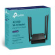 Front view of TP-Link Archer C64 AC1200 dual-band router showcasing its sleek design and features