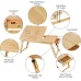 Bamboo Wooden Dual Fan Laptop Cooler Table Desk image 3