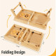 Stylish bamboo wooden dual fan laptop cooler table desk perfect for better airflow and comfort while working
