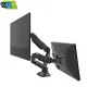 Kaloc KLC V28 17- 26 Inch Double ARM Monitor/TV Desktop Mount Stand With Cable Management System