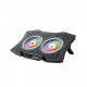 Havit F2072 RGB Laptop Gaming Cooling Pad shown in action with vibrant lights and sleek design