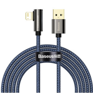 Baseus CACS000003 Legend Series Elbow Fast Charging Data Cable USB to iP 2.4A 1m Blue