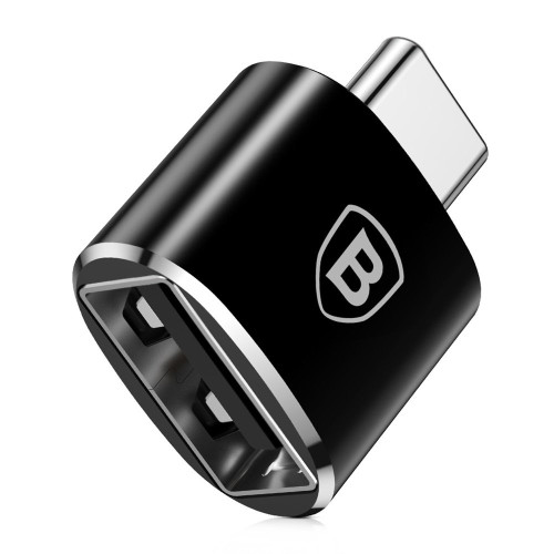 Baseus Converter USB to USB Type-C Adapter Connector OTG black CATOTG-01