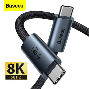 Baseus USB C Cable TB3 GEN2 PD 100W 8K 60Hz Thunderbolt 4 USB C to USB C 40Gbps PD Cable