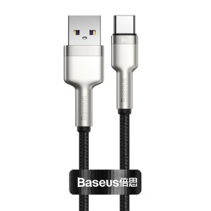 Baseus Cafule Series Metal power bank Short Data Cable USB to Type-C 66W 0.25m Black CAKF000001
