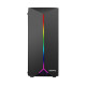 Safeway MTG-20 Mid Tower Black ATX Gaming Casing showcasing its sleek design and spacious interior for optimal airflow
