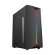 Safeway MTG-20 Mid Tower Black ATX Gaming Casing showcasing its sleek design and spacious interior for optimal airflow