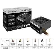 Thermaltake 550W Lite Power Non Modular Power Supply Black