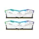 TEAM Delta RGB White 32GB (16x2) DDR5 5200MHz Gaming Desktop RAM