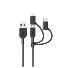 Anker A8436 PowerLine ll 3 in 1 Lightning Charging Cable Anker A8436 PowerLine ll 3 in 1 Lightning Charging Cable