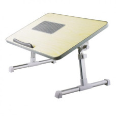 Comfort A8 Laptop Desk featuring a built-in single cooling fan for optimal laptop performance and comfort