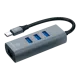 Micropack MDC-3AE USB-C to USB-A HUB with Ethernet
