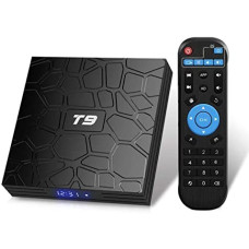 T9 Android 9.0 TV Box 4GB DDR3 RAM 32GB ROM RK3318 Bluetooth 4.0 Quad-Core Cortex-A53 64 Bits Support Dual WiFi 2.4G/5G 4K 3D Ultra HD H.265