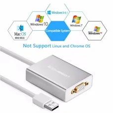 Ugreen USB 2.0 to VGA converter Silver 80CM