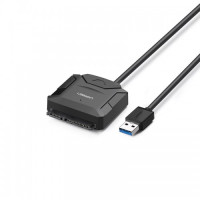 Ugreen 20627 USB 3.0 to SATA Converter cable with 12V 2A power adapter 50CM