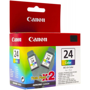 Canon BCI-24 Twin Pack (Cyan, Magenta, Yellow) Cartridge