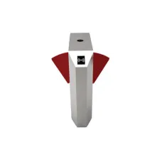 ZKTeco FBL2222 Flap Barrier Turnstile for additional Lane with controller and fingerprint & RFID reader)