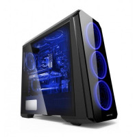Value-Top VT-760L Crystal Tempered Glass Full Tower Blue LED ATX Gaming Casing