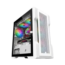 1STPLAYER T3 White Mid Tower ARGB Gaming Case