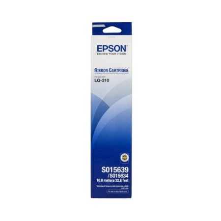 "Get crisp and clear prints with the Epson S015634 Ribbon Cartridge"