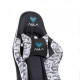 AULA F1007 ergonomic gaming chair showcasing its unique seatback design suitable for long gaming sessions.