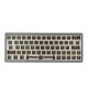 Ajazz AC064 hot swappable mechanical keyboard CNC kit displayed with customizable switches and RGB lighting