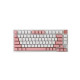 Ajazz AC081 Hot Swappable Mechanical Keyboard with Pink Switches designed for gamers, featuring a stylish cat pad design and customizable RGB lighting
