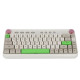 Ajazz Firstblood B21 hot swappable mechanical keyboard featuring red switches and RGB lighting, ideal for gaming and productivity
