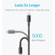 Anker Premium Double-Braided Nylon MFI Lightning Cable 3.3 Feet for iPhone, featuring durability and fast charging in Jashore, Bangladesh