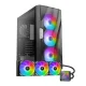 Antec Dark Fleet DF700 FLUX Mid-Tower Case & Symphony 360 ARGB Black CPU Cooler Combo