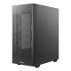 Antec NX500M Mid-Tower Gaming Case showcasing sleek design, RGB lighting, and spacious interior for optimal airflow and component arrangement