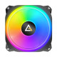 Antec Prizm X 120 ARGB cooling fan showcasing vibrant RGB lighting and sleek design, perfect for enhancing PC aesthetics and cooling efficiency