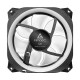 Antec Prizm X 120 ARGB cooling fan showcasing vibrant RGB lighting and sleek design, perfect for enhancing PC aesthetics and cooling efficiency
