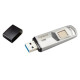 Apacer AH651 32GB USB 3.2 Gen 1 Fingerprint Flash Drive showcasing sleek design and secure fingerprint access