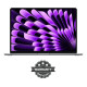Apple MacBook Air (2023) Apple M2 Chip 15-Inch Liquid Retina Display 8GB RAM 256GB SSD Space Gray #MQKP3/A