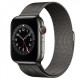 Apple Watch Series 6 44 Stainless Steel Milanese Loop Graphite
