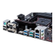 Asus PRIME B350-PLUS AMD AM4 ATX motherboard showcasing ports and features for high-performance PC builds