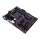 Asus PRIME B350-PLUS AMD AM4 ATX motherboard showcasing ports and features for high-performance PC builds