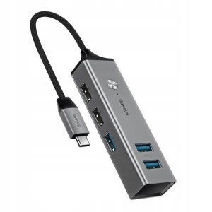 Baseus CAHUB-D0G USB Type-C to 3x USB 3.0, 2x USB 2.0 Cube Hub Unix Network | Laptop Shop | Jessore Computer City