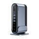 Baseus CAHUB-DG0G 17-in-1 multifunctional Type-C HUB displaying various ports and features