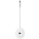 Baseus CAHUB-G02 Round Box 4-in-1 Type-C Hub Adapter showcasing multiple ports for seamless device connectivity.
