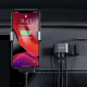 Baseus CALHZ-01 Lightning data cable featuring dual USB ports, ideal for charging devices in the backseat of a car, perfect for families and travelers.